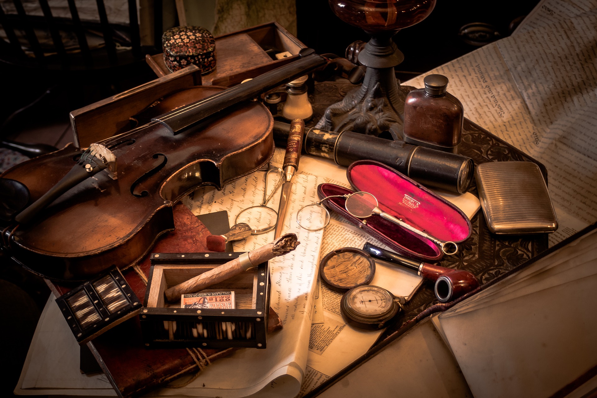 Violin maker's workbench